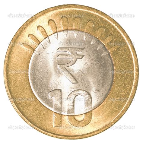 10 indian rupees coin — Stock Photo © asafeliason #40448529