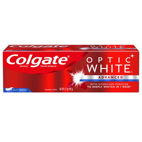 Colgate Optic White Whitening Toothpaste, Icy Fresh - 3.5 ounce - Walmart.com - Walmart.com