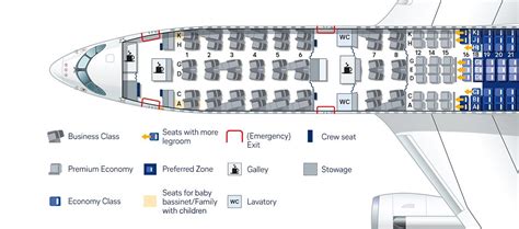 BA A350 Seat Map