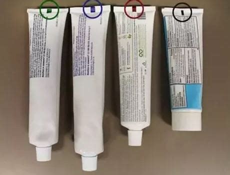 This is what the different coloured stripes on packs of toothpaste indicate - OrissaPOST