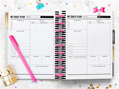 Planner Essentials - Daily, Weekly, Monthly Planner For Happy Planner ...