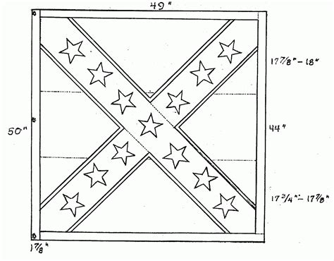 confederate flag dimensions - Clip Art Library