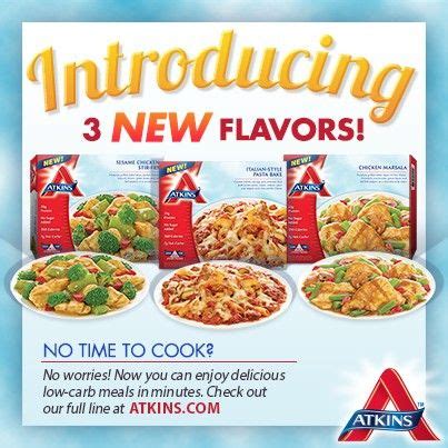 You asked and we listened, introducing THREE new Atkins Frozen Meals varieties: Sesame Chicken ...