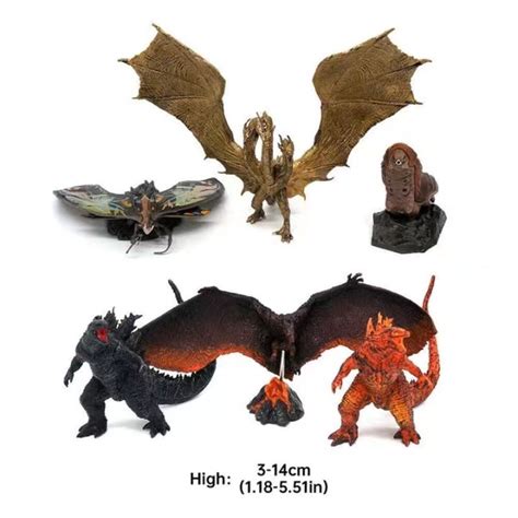 6pcs godzilla king of the monsters action figures godzilla mothra king ghidorah model | Lazada PH