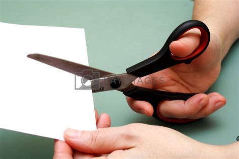 women hand cutting paper with scissors by vetdoctor Vectors & Illustrations Free download ...