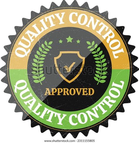 Quality Control Approved Stamp Badge Icon Stock Vector (Royalty Free ...