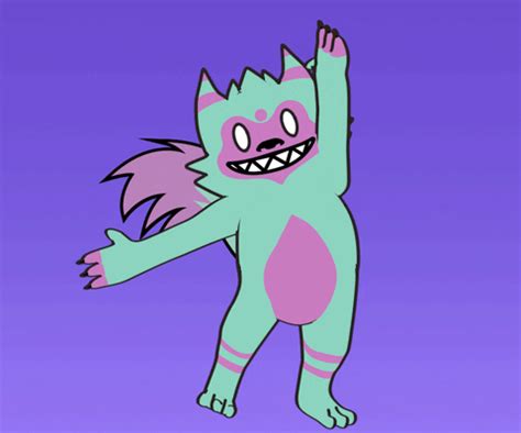 Monster Cat Happy Dance Meme GIF | GIFDB.com