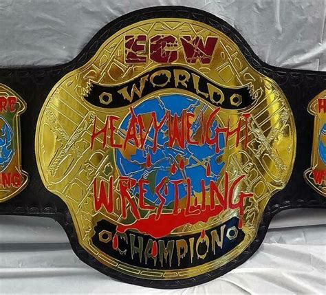 ECW World Heavyweight Wrestling Championship Handmade Replica Belt Adult Size 2m - Riaz Impex