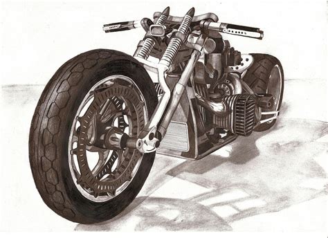 motorcycle pencil by w0jtek1990 on DeviantArt