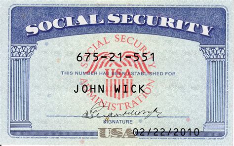 USA Social Security Card PSD Template - US Novelty Drivers License ...