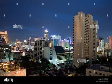 Bangkok skyline, Sathorn district, Thailand Stock Photo - Alamy