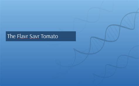 Flavr Savr by Edmond Fitzgerald on Prezi