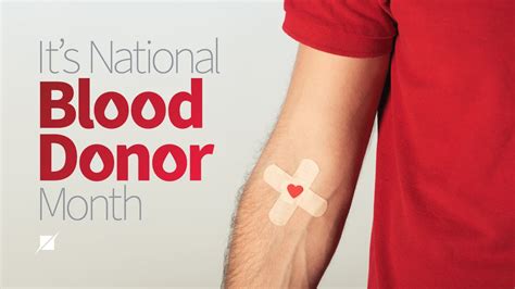 January is National Blood Donor Month