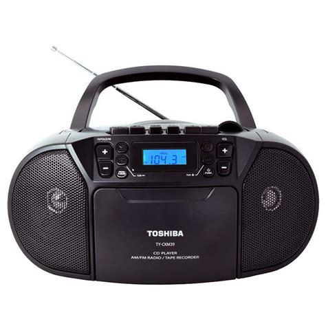 Toshiba Dual Speaker Radio MP3 CD/Cassette Player Portable Boombox TY ...