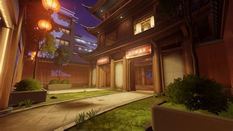 ArtStation - Overwatch - Lijiang Tower, Thiago Klafke | Lijiang, Overwatch, City backdrop