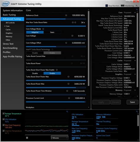 Intel Extreme Tuning Utility v6.1.2.11 Released | Geeks3D