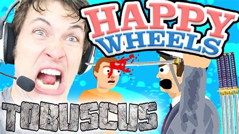 Happy Wheels - TOBUSCUS SWORD THROW - YouTube