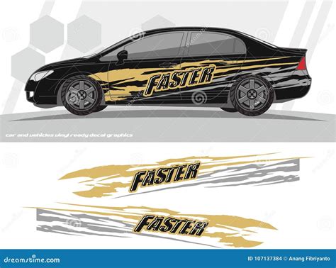 Faster Car and Vehicles Decal Graphics Kit Designs. Ready To Print and Cut for Vinyl Stickers ...