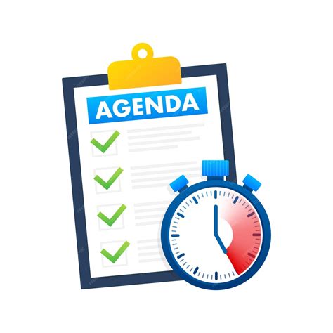 Premium Vector | Agenda business of the day Business of the meeting ...