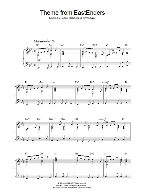 Theme From EastEnders | Sheet Music Direct