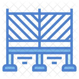 Trampoline Icon - Download in Colored Outline Style