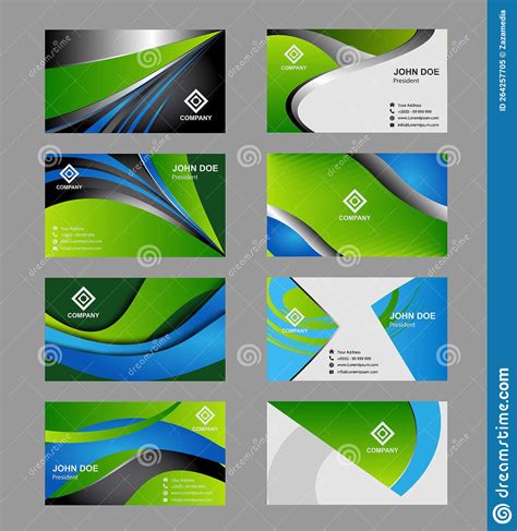 Vector Abstract Creative Business Cards Stock Vector - Illustration of design, business: 264257705