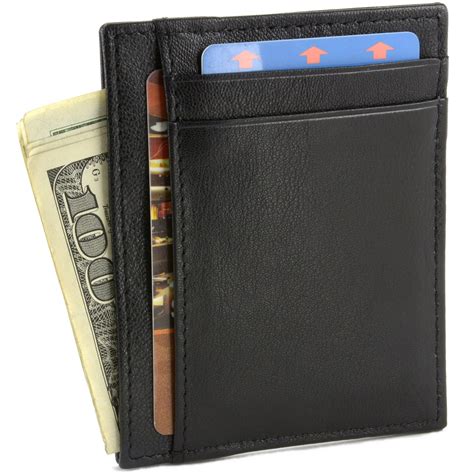 RFID Blocking Hammer Anvil Front Pocket Wallet Thin Slim Leather Multi Card Case | eBay