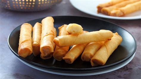 Spring Roll Cheese Sticks with Chili Peppers - YouTube