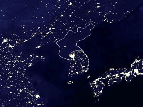 North Korea's Still In The Dark, As Photos From Space Show | NCPR News