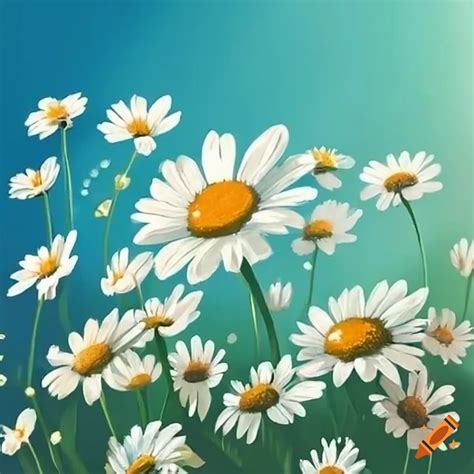 Lots of little daisies, full screen, wallpaper, flowers, cute