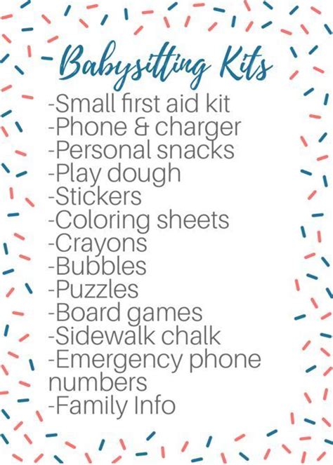 Babysitting Tips & Tricks | Babysitting Checklist | Babysitting Kits | Bag Ideas..., #Babysi ...