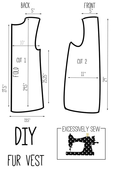 DIY: Fur Vest Tutorial | Vest pattern, Vest sewing pattern, Trendy ...