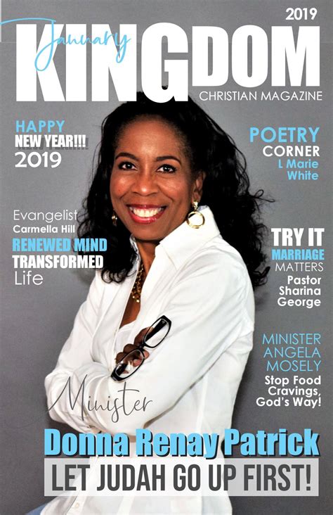 Kingdom Christian Magazine_ January 2019 featuring Minister Donna Renay ...