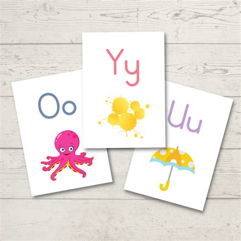 Alphabet Flashcards – A4 Printing | 3 Sizes • Teacha!