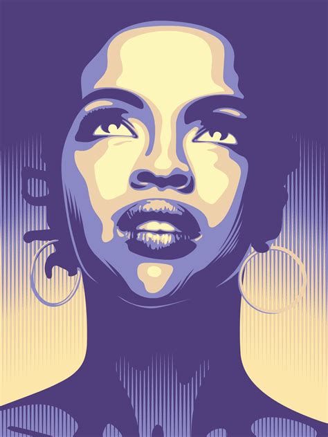 Lauryn Hill, vector, 18x18" : r/Art