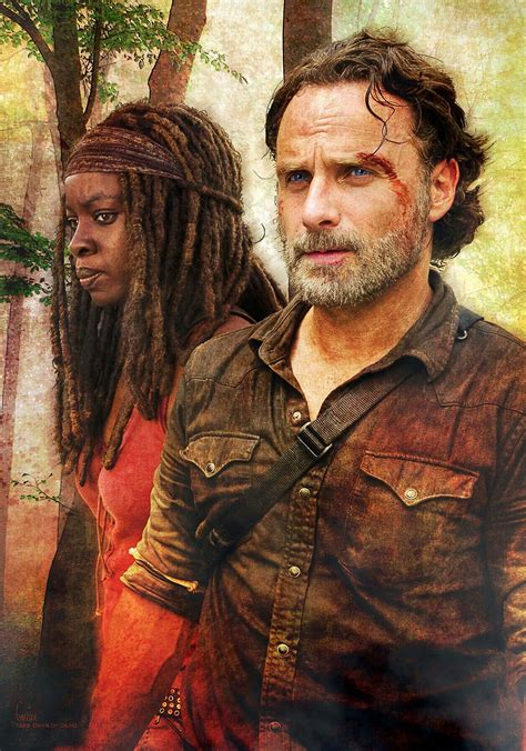 RICK AND MICHONNE | Walking dead daryl, Rick walking dead, Amc walking dead