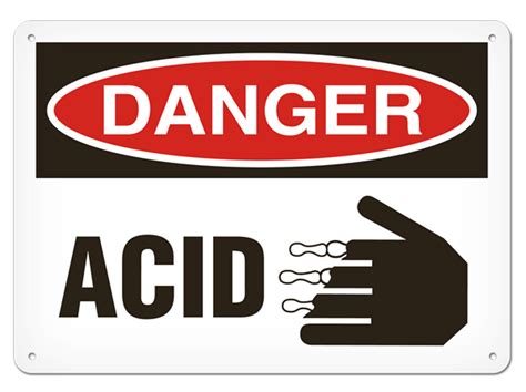 INCOM | DANGER - Acid Safety Sign