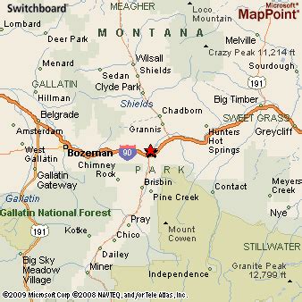 Livingston, Montana Area Map & More