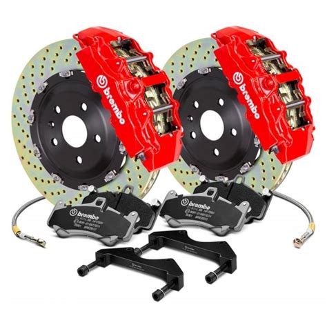 Brembo® - Dodge Charger 2012 GT Series Cross Drilled 2-Piece Rotor Front Big Brake Kit