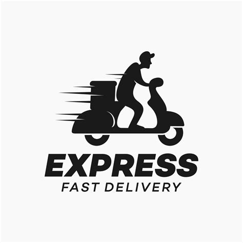 Delivery and Courier Motorbike Logo. Icon and Symbol Vector Template ...