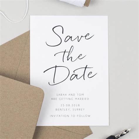 Are you interested in our simple save the date? With our wedding save ...