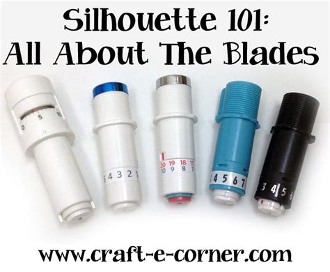 Silhouette 101: All About the Blades - Self Adjusting, Black Ratchet Blade, … | Silhouette cameo ...