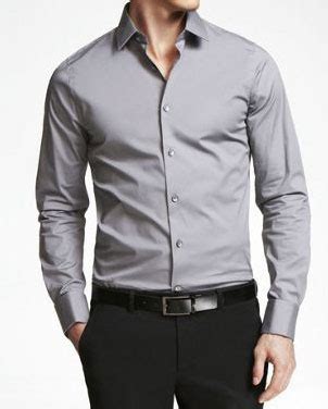 Buy Executive Formal Grey Poly-Cotton Shirt For Men Online @ ₹599 from ...