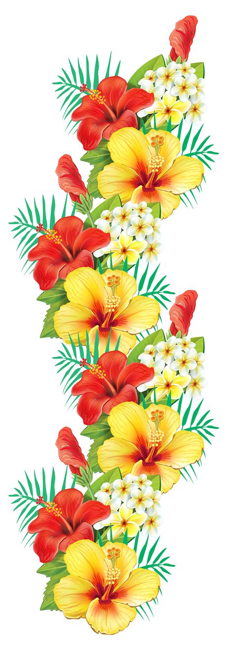 Garland clipart hibiscus, Garland hibiscus Transparent FREE for download on WebStockReview 2024