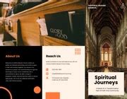 Pastel Orange and Black Church Brochure - Venngage
