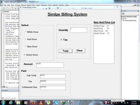 Simple Billing System | Free Source Code & Tutorials