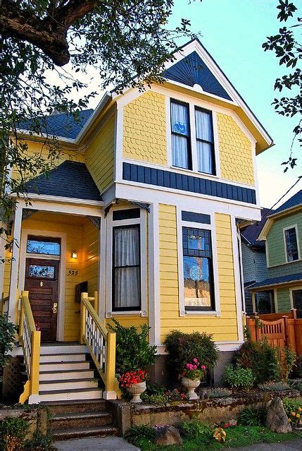 Victorian Home | Yellow house exterior, Victorian house colors, Victorian homes exterior