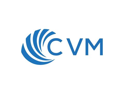 CVM letter logo design on white background. CVM creative circle letter ...