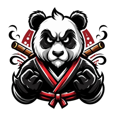 Premium Vector | Gangster panda logo design