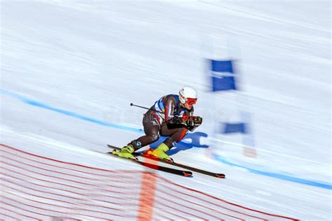 Men Super Giant Slalom During National Cup Alpine Skiing Editorial Stock Photo - Image of ...